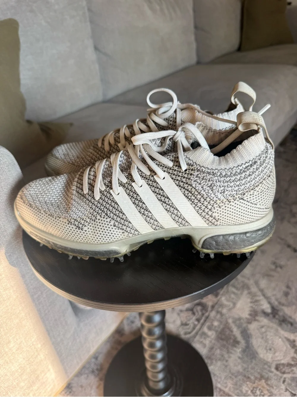 Adidas Tour 360 Boost Prime Knit Men’s Size 8 Gray Golf Shoes AC8527